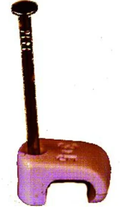 Klammer 3x5 bronse for oval ledning 20stk