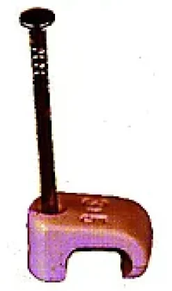 Klammer 3x5 bronse for oval ledning 20stk
