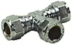 Klemring T-rør forkrommet 10mm