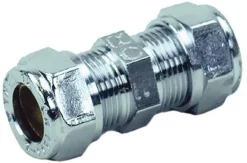 Klemringskobling rett forkrommet 12mm