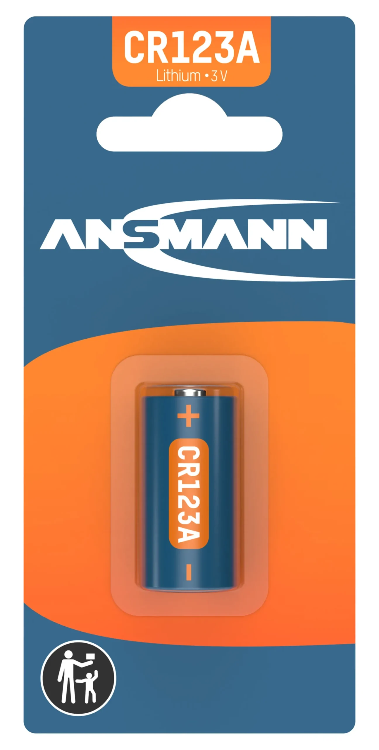 Knappcellebatteri CR123A
