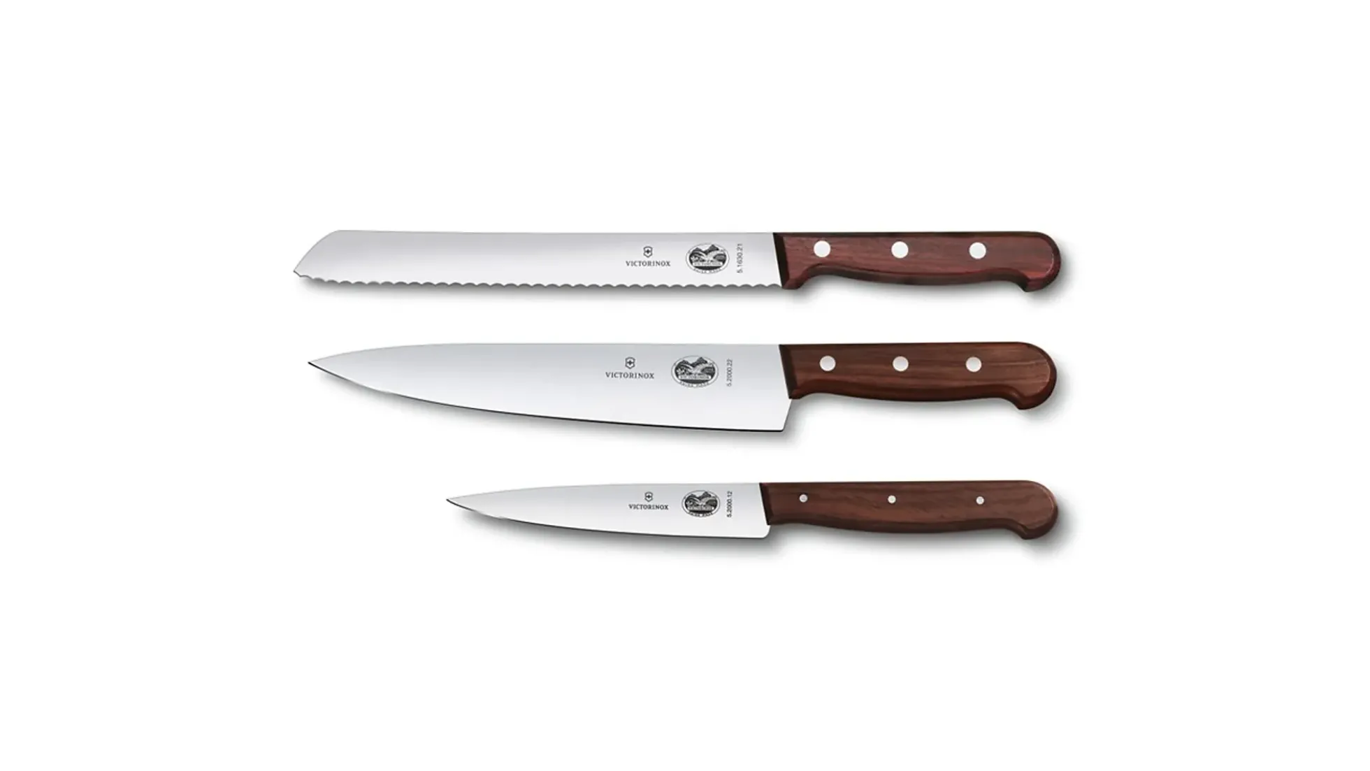 Knivsett Kebony 3stk