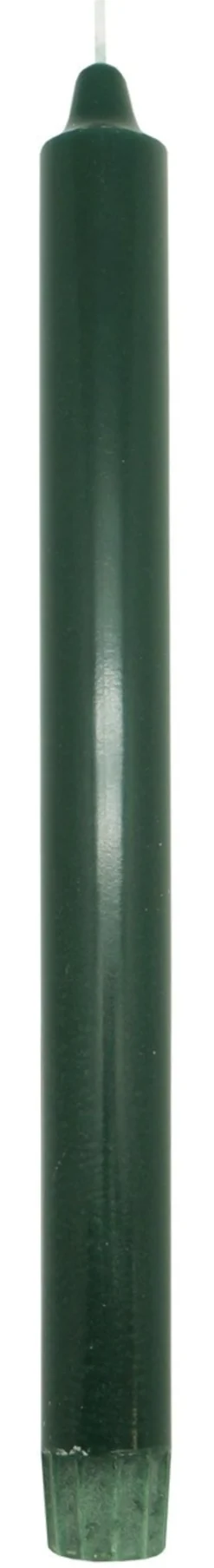 Kronelys stearin mørk grønn 27,5cm