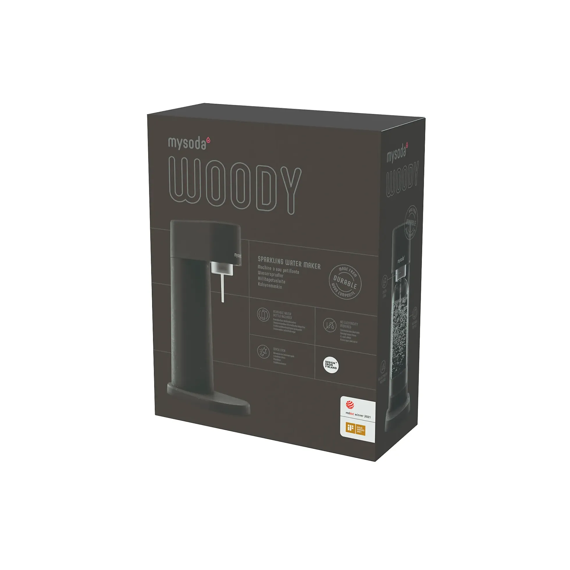 Kullsyremaskin Woody Black (incl. 60L sylinder)