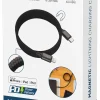 Ladekabel USB-C til Lightning med magnetisk opprulling 120cm