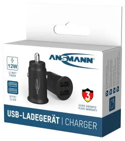 Lader til bil 12V 2xUSB-A