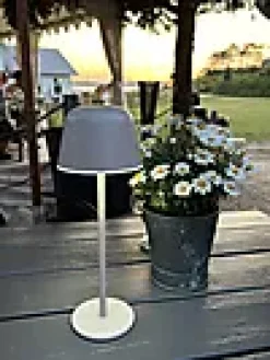Led Bordlampe Utendørs Beige Oppladbar Usb