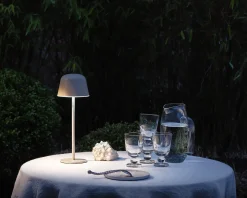 Led Bordlampe Utendørs Beige Oppladbar Usb