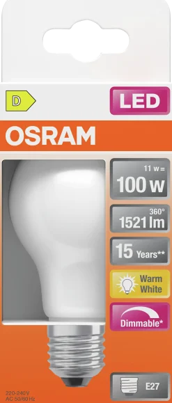 LED Classic A 100 12W 2700K matt dim E27