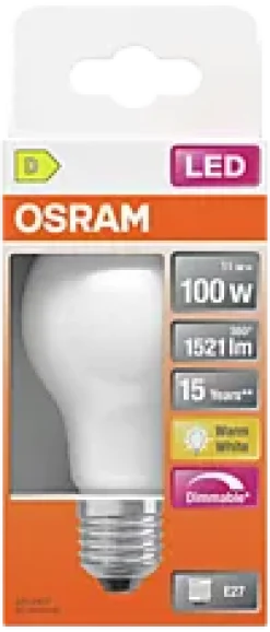 LED Classic A 100 12W 2700K matt dim E27