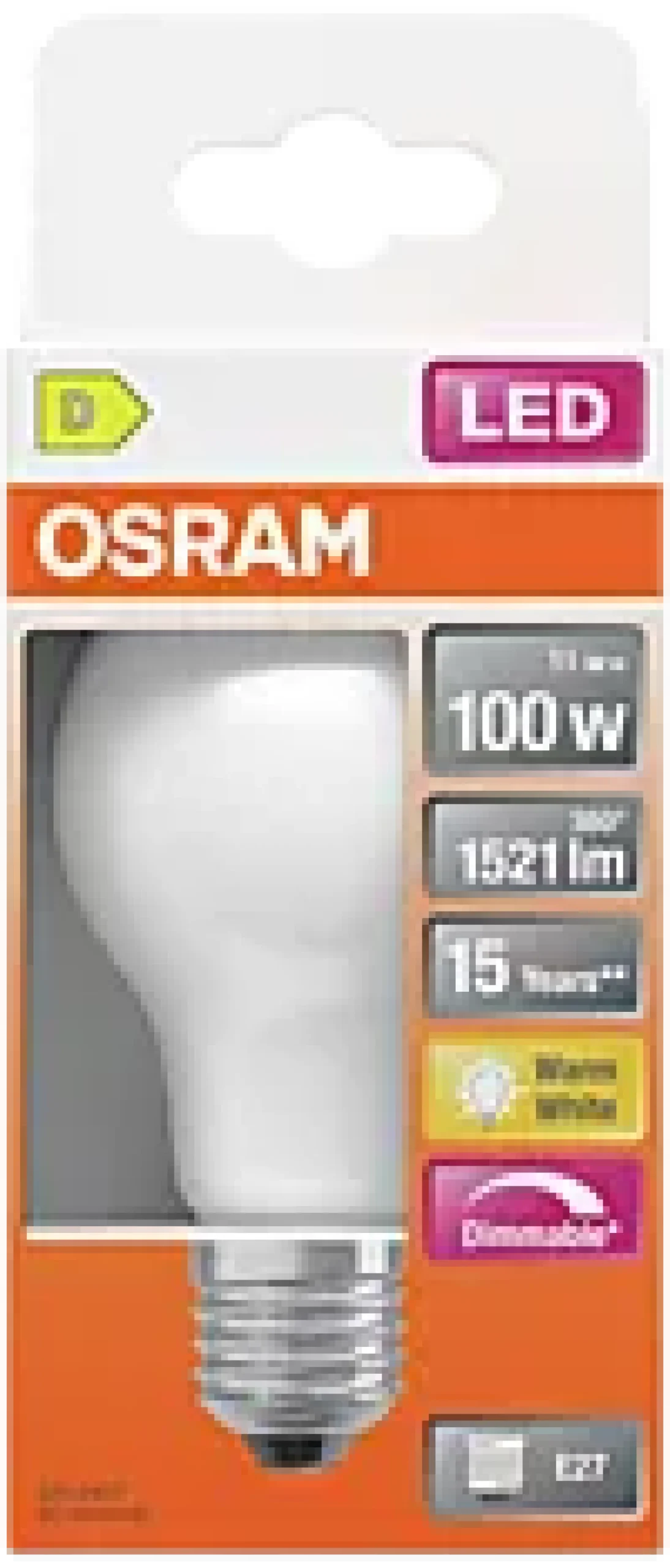 LED Classic A 100 12W 2700K matt dim E27