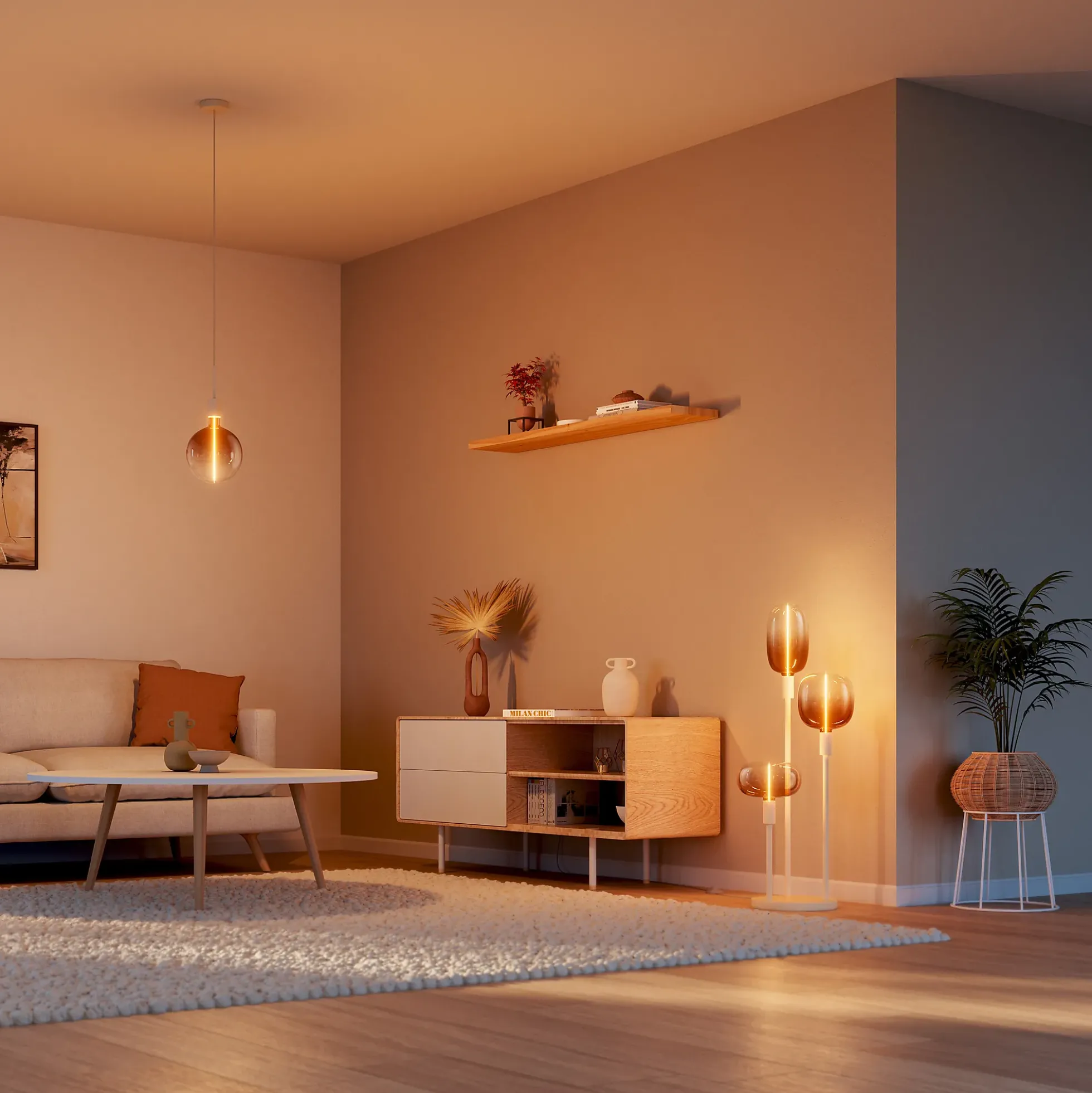 Led Dekorasjonspære E215 12 120lm Tea Brown Dimbar Varmhvit