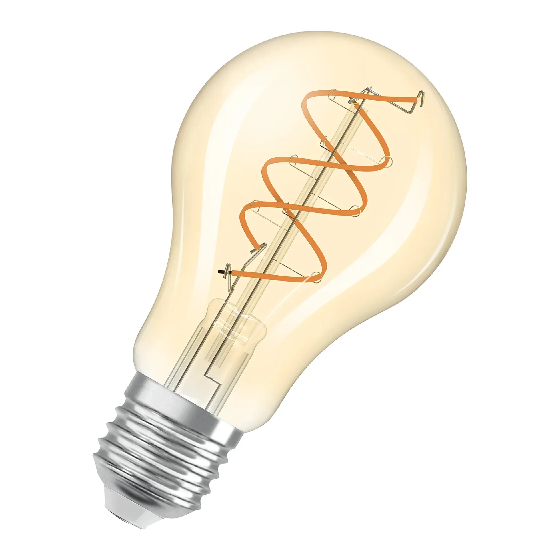 Led Dekorasjonspære E27 A60 806lm Gold Dimbar Varmere Lys