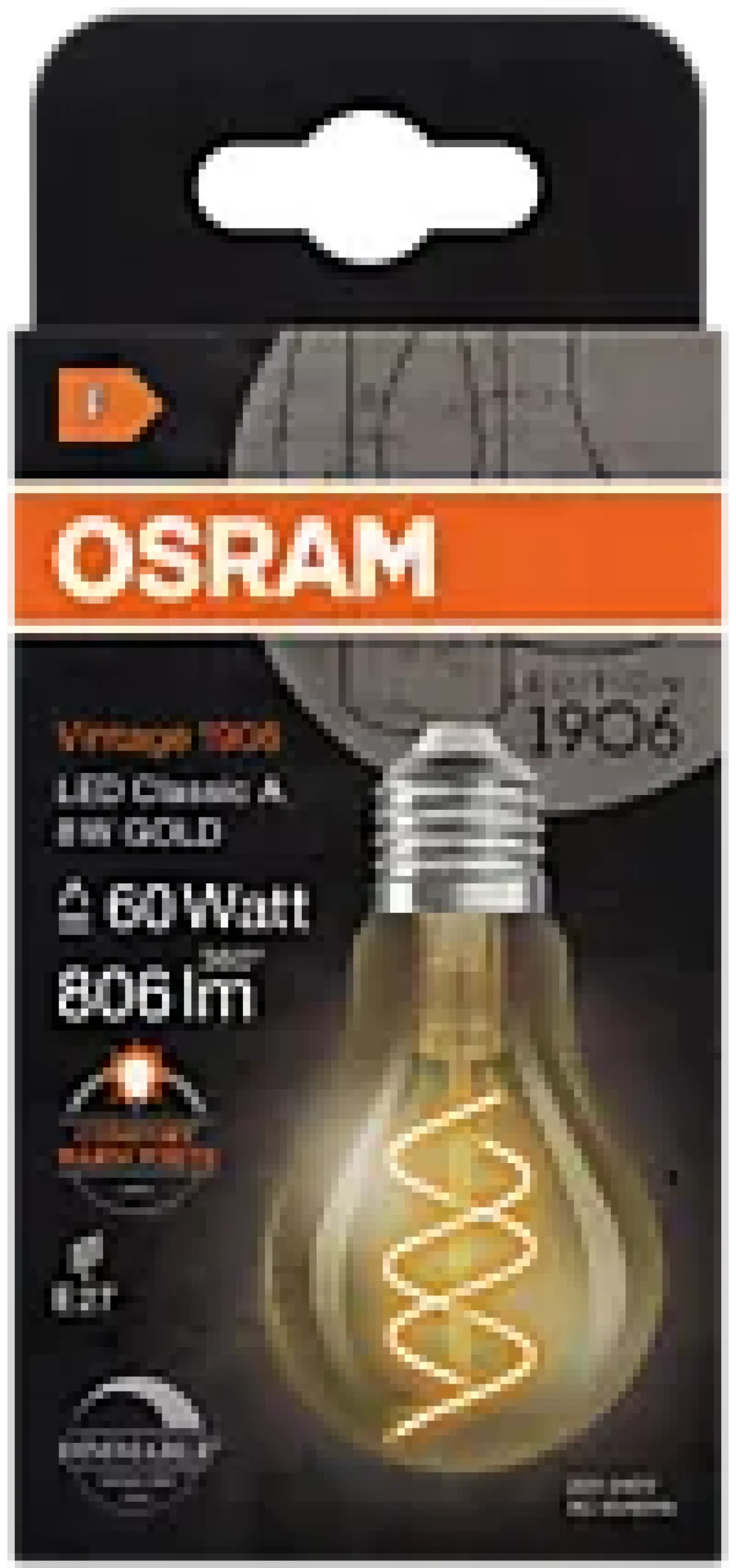 Led Dekorasjonspære E27 A60 806lm Gold Dimbar Varmere Lys