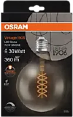 Led Dekorasjonspære E27 G125 30 360lm Smoke Dim Ekstra Varm