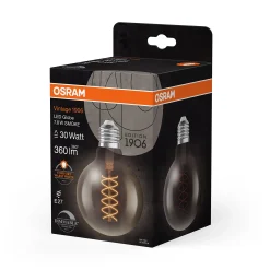 Led Dekorasjonspære E27 G95 30 360lm Smoke Dim Ekstra Varm