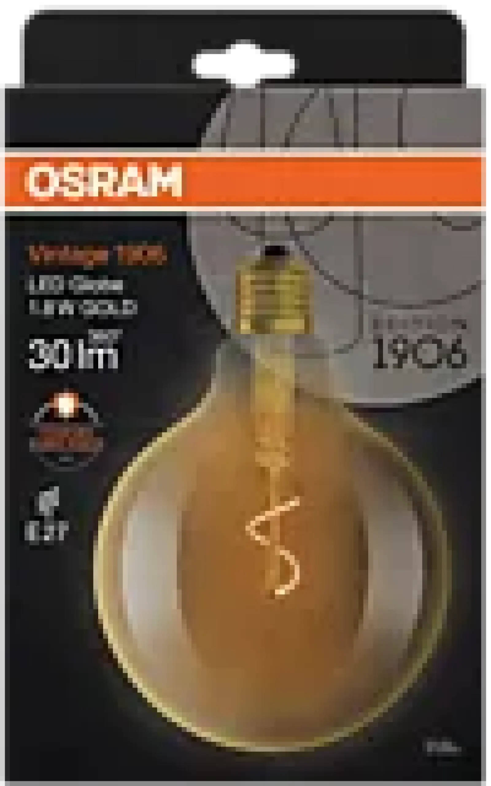 Led Dekorasjonspære E27 G125 30lm Gold Varmere Lys