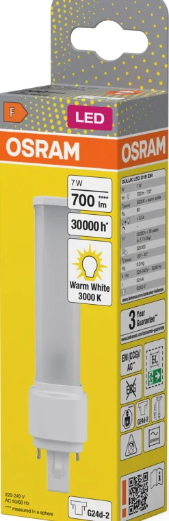 LED Dulux D 18 7W 830 G24D-2