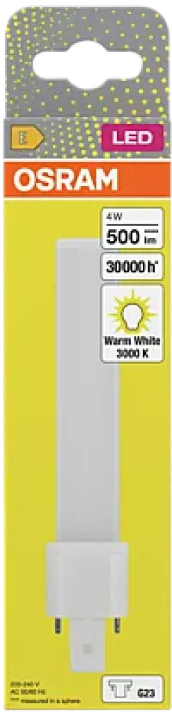 LED kompaktlysrør Dulux S9 4W 3000K 450lm G23