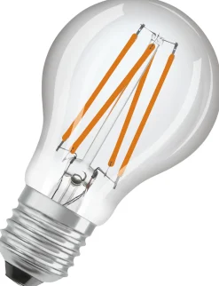 LED lyspære Classic A40 4,9W 2700K daylight sensor klar E27