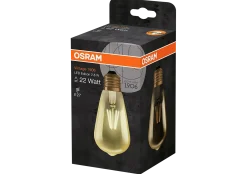 LED lyspære1906 Edison 22 2,8W 824 gold E27