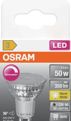 Led Spot Gu10 Par16 50 350lm Dimbar Varmhvit