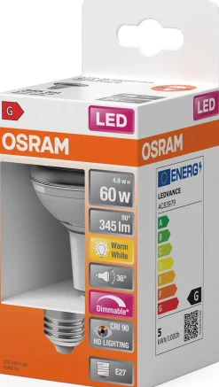 LED Spot R63 60 5,9W 2700K dim E27