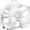 Ledningsklammer TC 6-9mm hvit oval 10stk