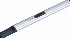 Lighter oppladbar assortert sort og sølv i gaveeske
