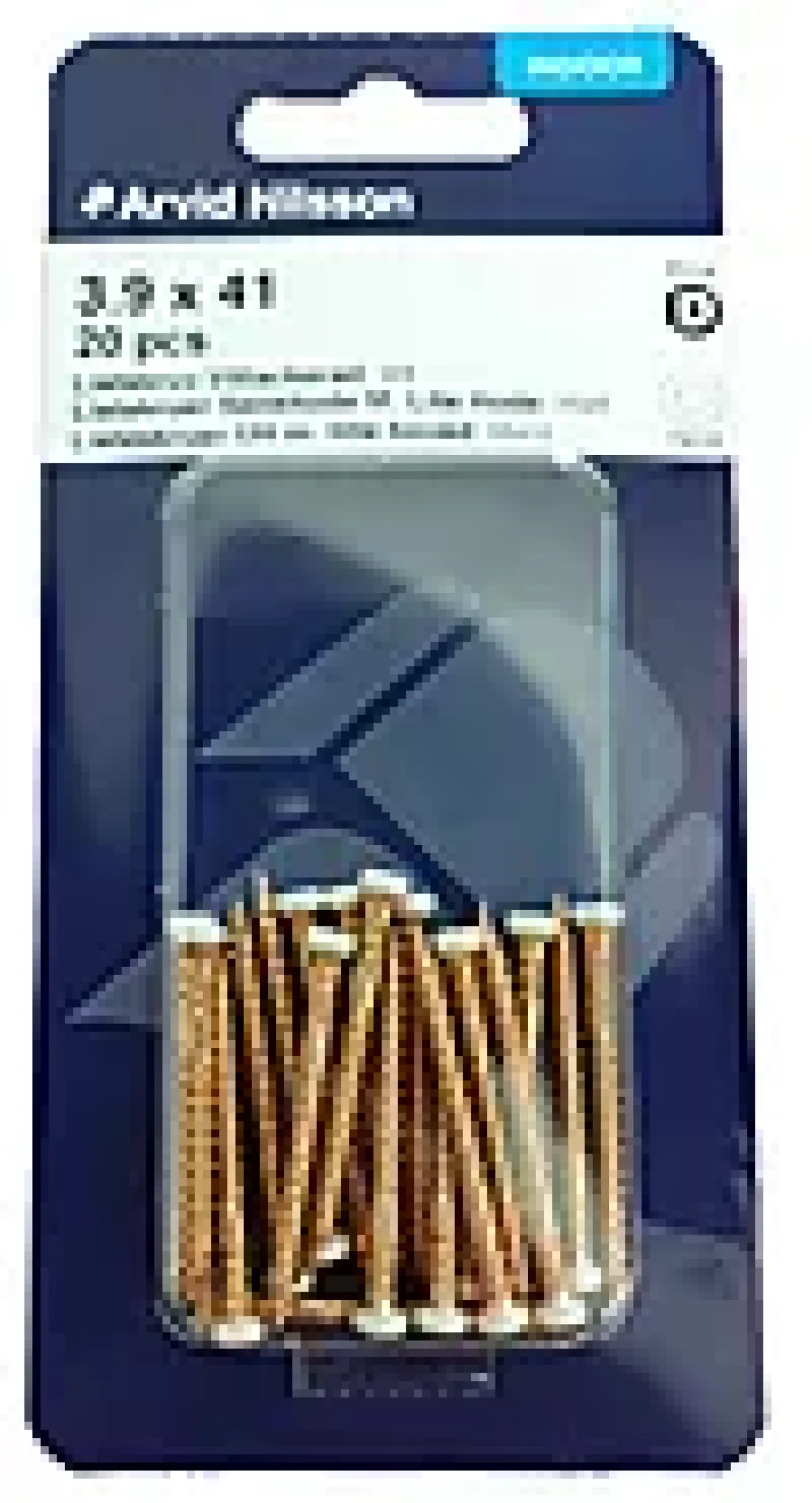 Listeskrue h 3,9x41 hvit 20stk
