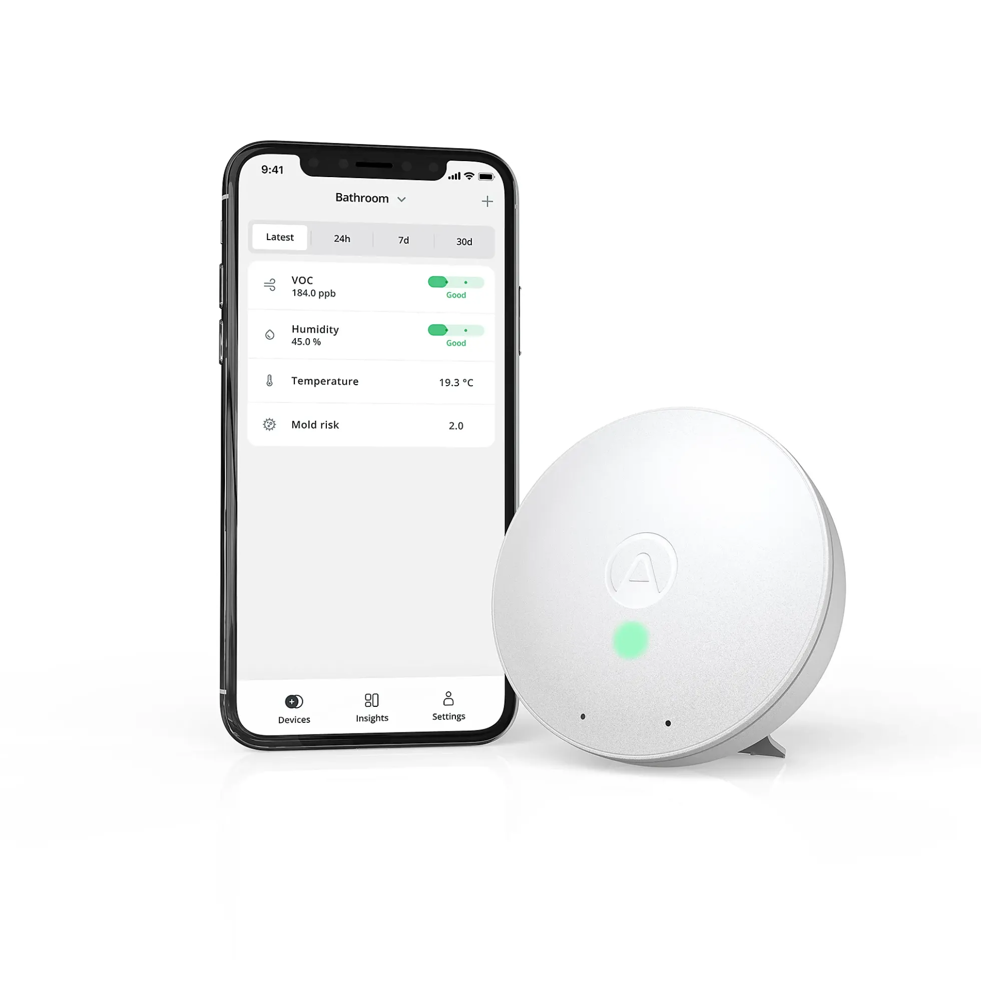 LUFTKVALITETSMÅLER WAVE MINI MONITOR