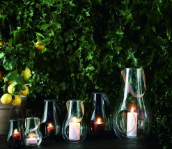 Lykt med hank Design With Light klar 25cm