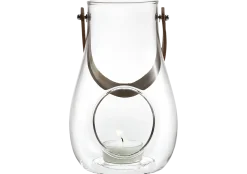Lykt med hank Design With Light klar 16cm
