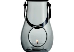 Lykt med hank Design With Light smoke 16cm