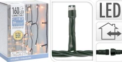 Lyslenke Istapper 160ledlys varmhvit (extension uten adaptor) IP44 3m