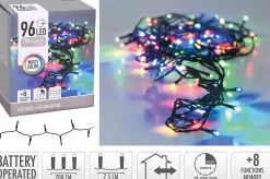 Lyslenke 96ledlys multicolor IP44 7m
