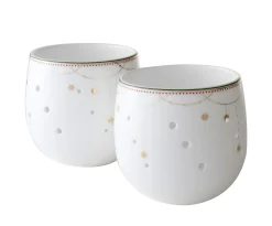 Lyslykt 8cm Julemorgen Girlander 2stk