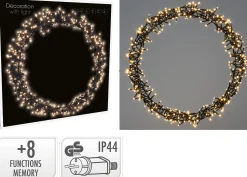 Lysring 400ledlys 48cm varmhvit