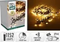 Lysslynge Treecluster 1152ledlys ekstra varmhvit IP44 15m