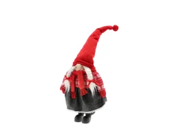 NISSE JENTE 80CM RØD/GRÅ POLYESTER