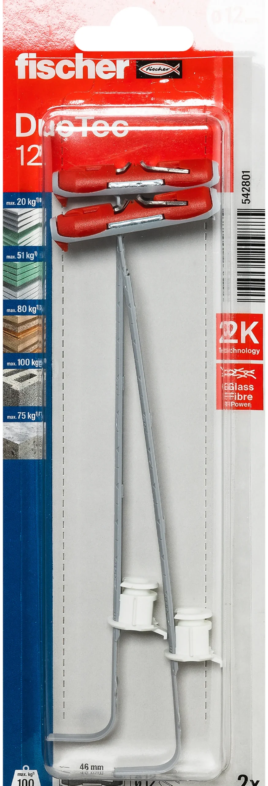 Nylonplugg Duotec 12 K NV 2stk