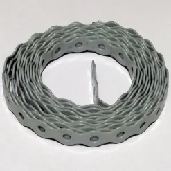 PATENTBÅND HULL 4,3MM B13MM L10M PLASTBELAGT GRÅ