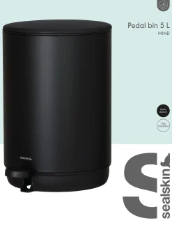 Pedalbøtte Mind sort 5l