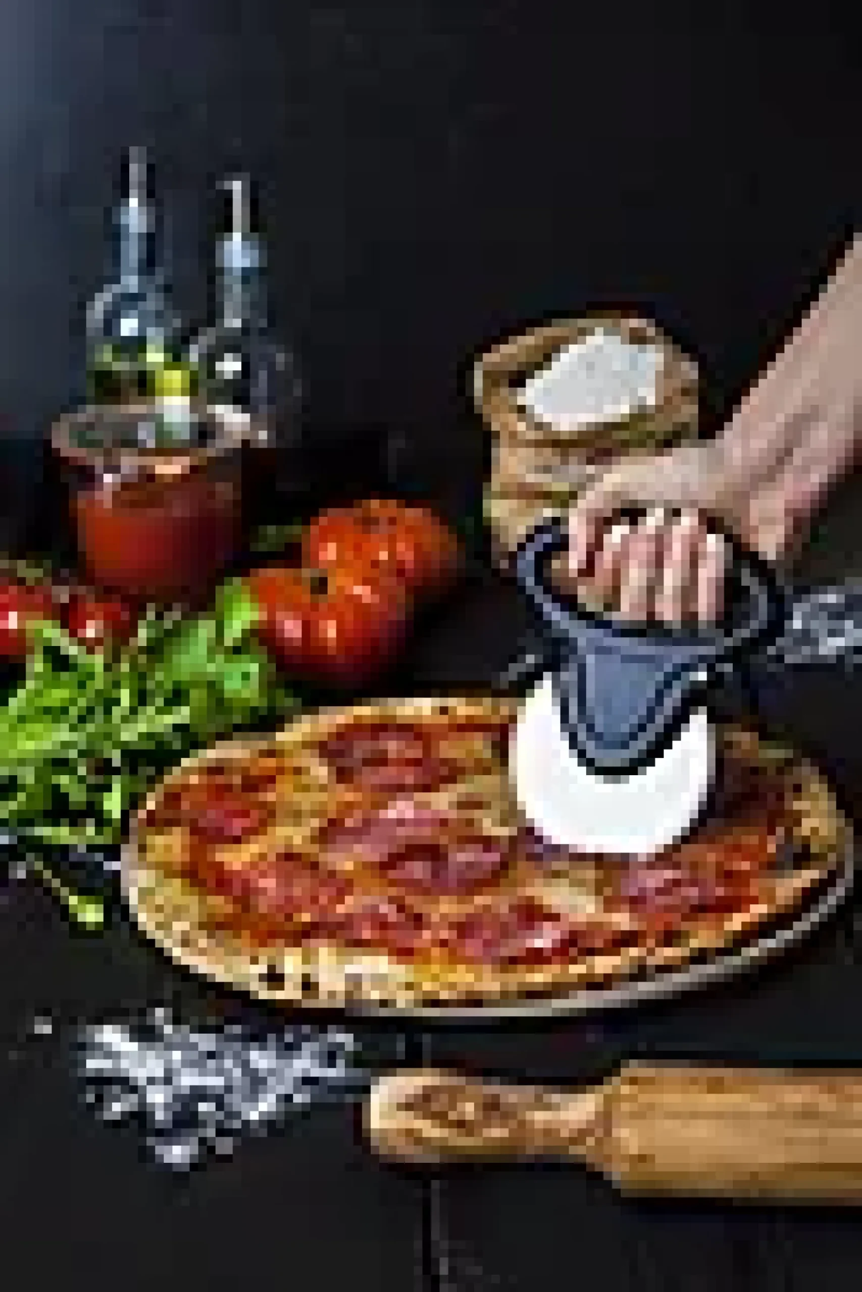 Pizzahjul sort ergonomisk