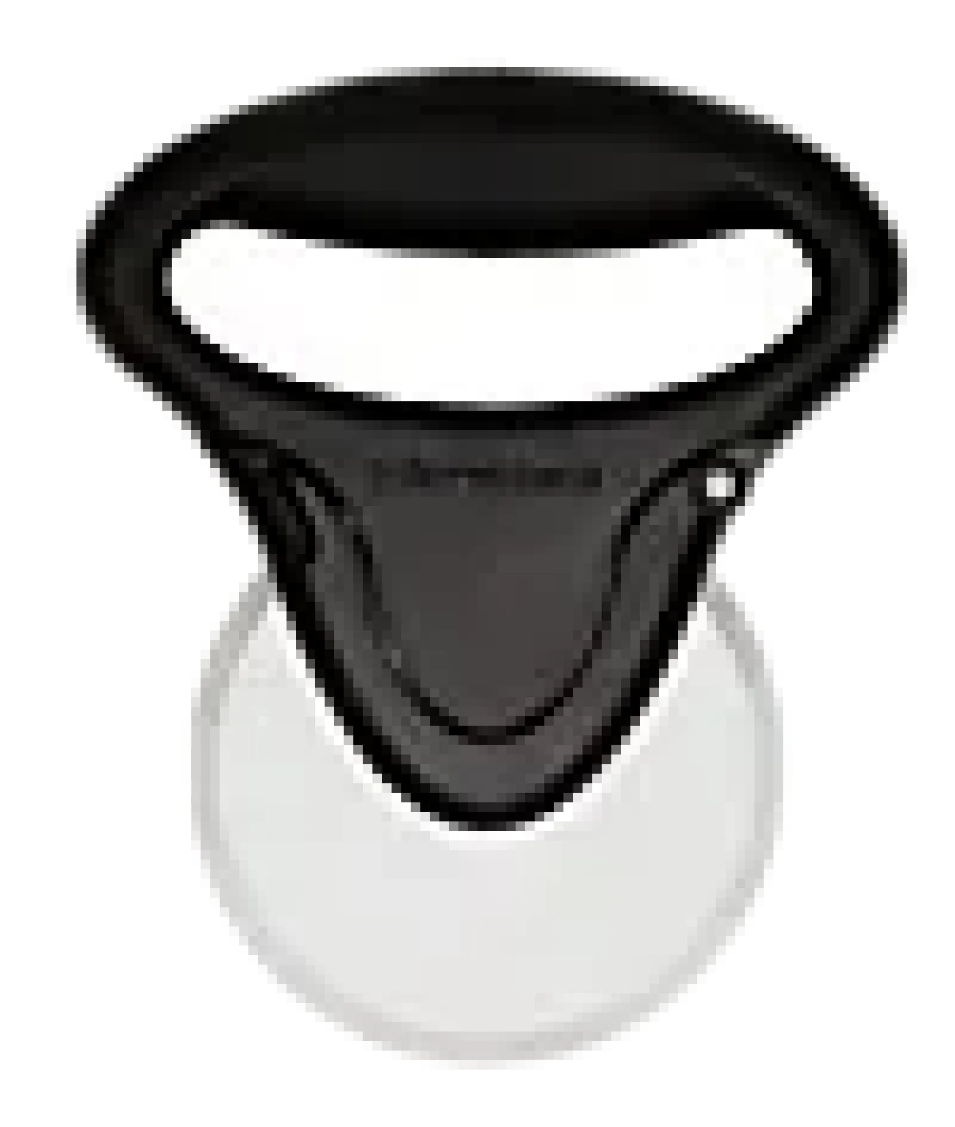 Pizzahjul sort ergonomisk