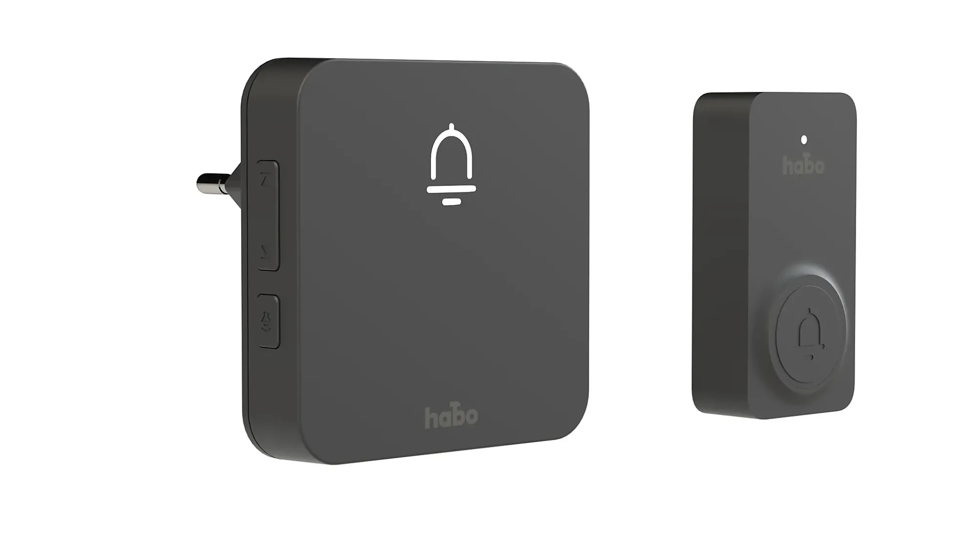 Ringeklokke trådløs set Nordic sort