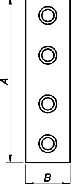 SKJØTEJERN 6211 EZ 75X20X2MM 4STK