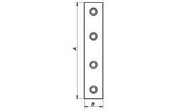 SKJØTEJERN 6212 EZ 105X20X2MM 2STK