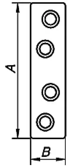 SKJØTEJERN 6201 EZ 50X13X2MM 4STK