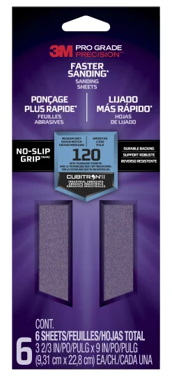 Slipeark PRO GRADE PRECISION P120 medium korning 93mmx228mm